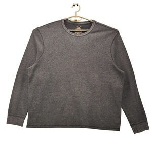 Faded Glory Waffle Knit‎ Thermal Shirt Gray 3XL